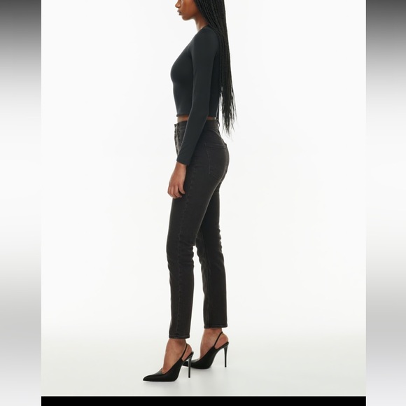 Aritzia NW/OT Denim Forum White Yoko High Rise - Picture 8 of 8